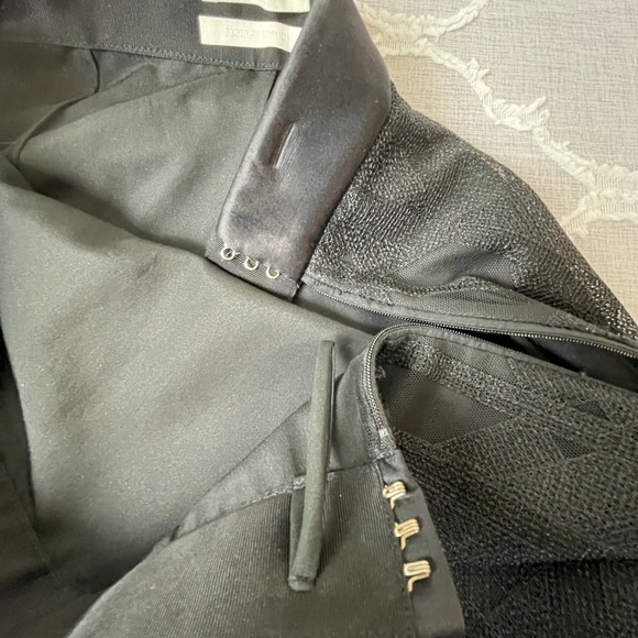 BOSS Runway Edition Intricate Sheer Overlay Black Pencil Skirt Size 4 - Picture 4 of 5